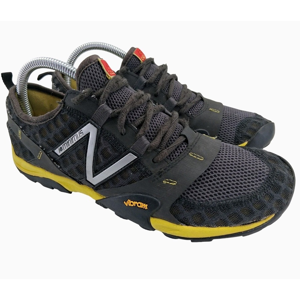 New Balance Minimus MT10GY Shoes Mens Size 8 Gray Vibram Trail Running Sneakers